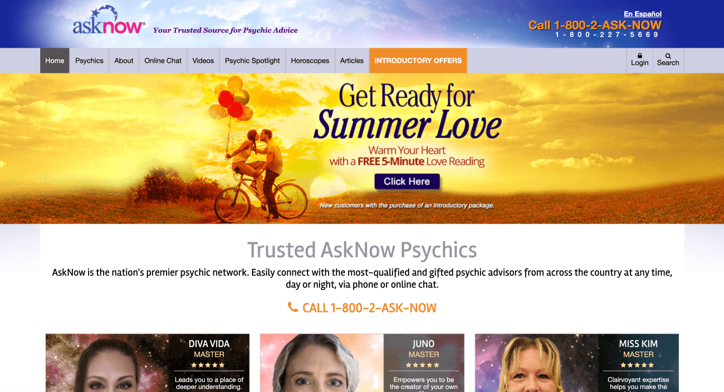 AskNow website