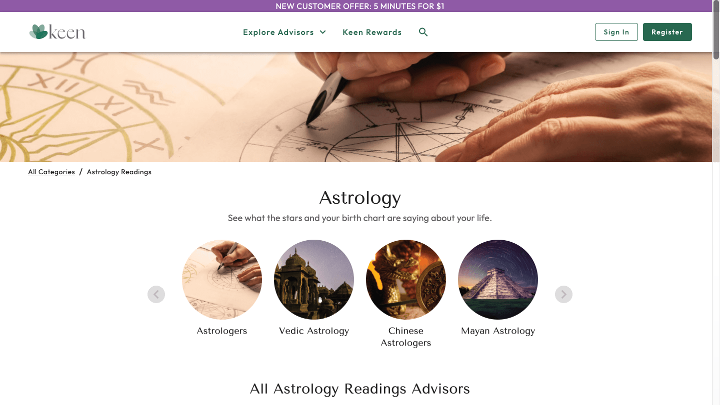 Keen website