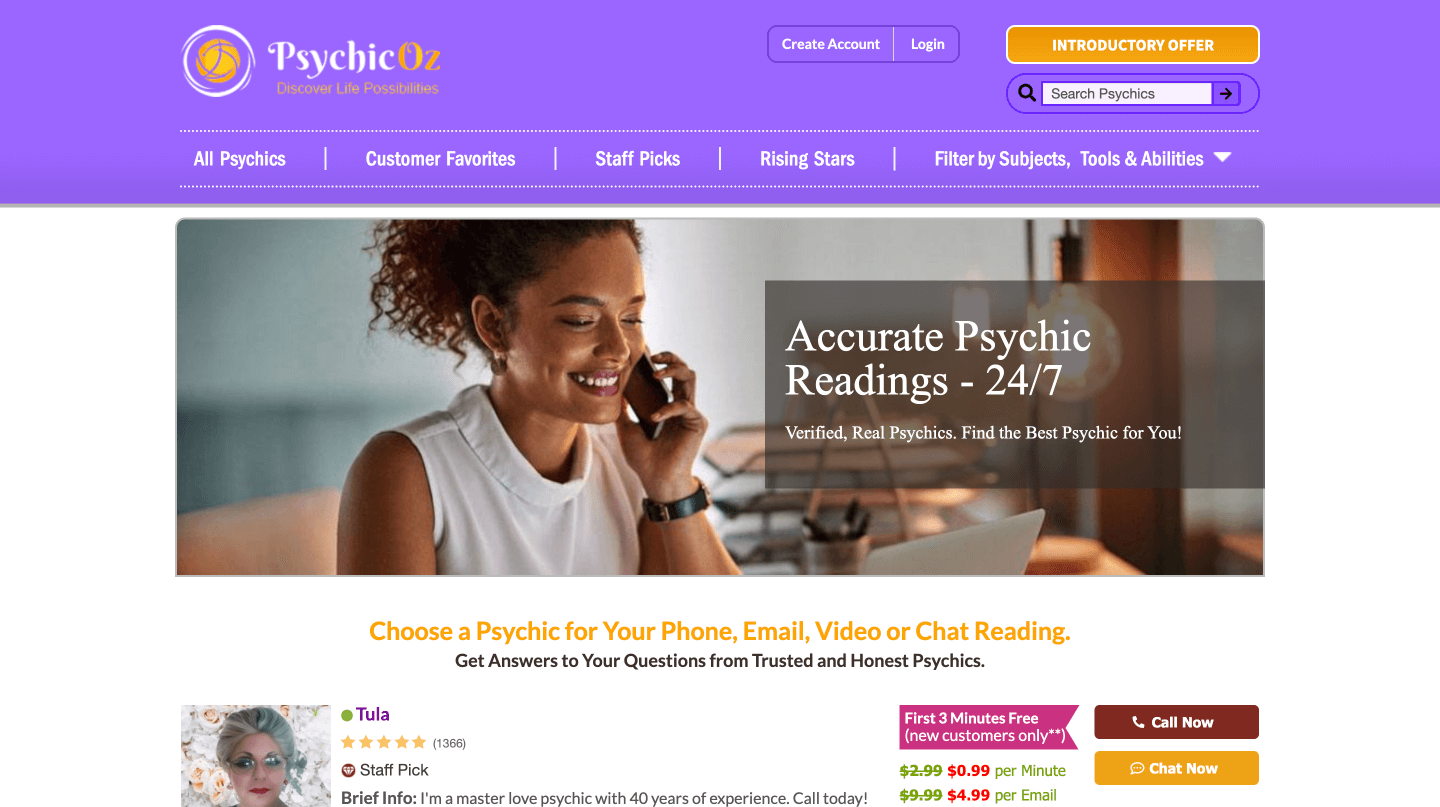 PsychicOz website