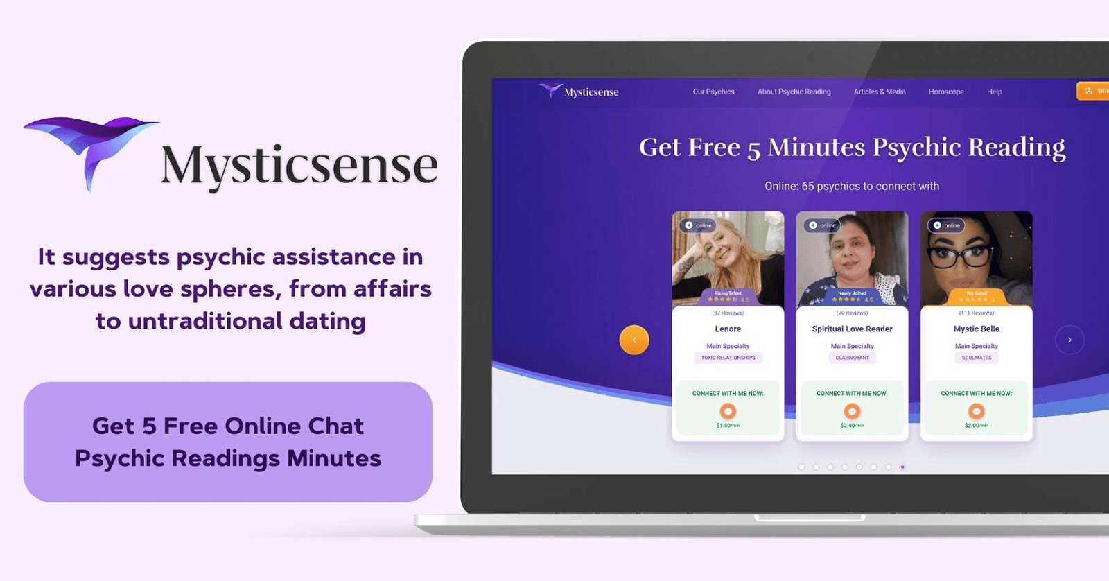 Mysticsense website