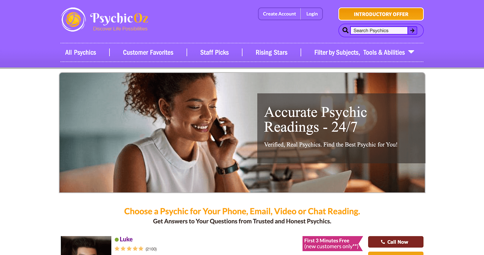 PsychicOz website